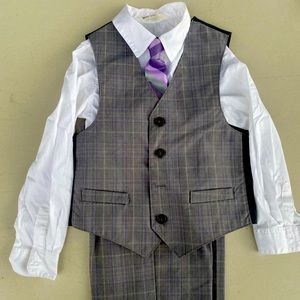 Boys matching suit ensemble.